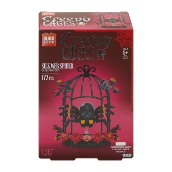 Block Tech Creepy Cages Silk Web Spider 172-Piece Building Set