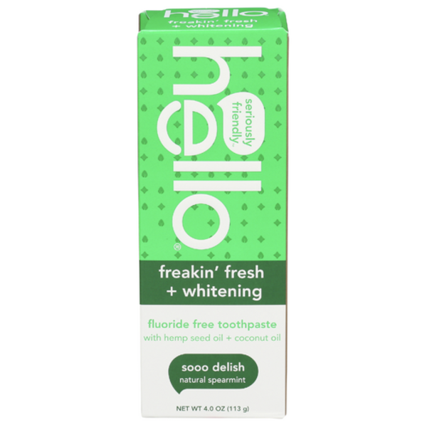hello Freakin' Fresh + Whitening Fluoride Free Toothpaste Same-Day