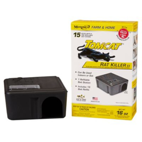 Tomcat 16 oz. Rat Killer Refillable Station, 15 pk.