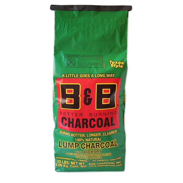 B&B Charcoal Hickory Lump Charcoal