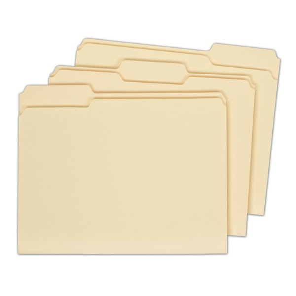 Pendaflex 1/3-Cut Letter Size Manila Earthwise 100% Recycled Paper File Folder