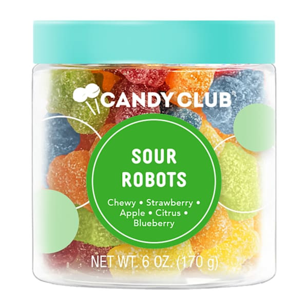 National Brand Candy Club Sour Robots, 6oz