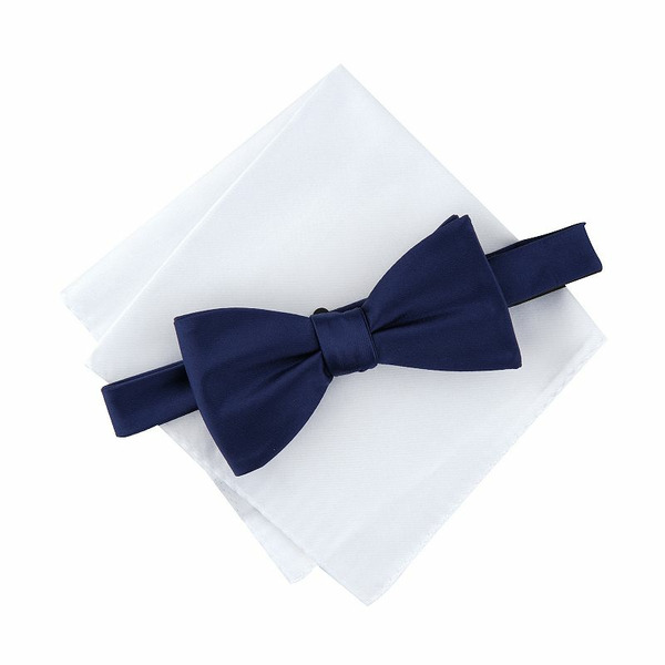 Bespoke Apothecary Men's Pre-Tied Bowtie Set - Navy