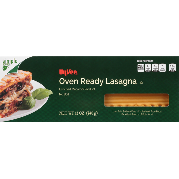 HyVee Lasagna, Oven Ready (12 oz) Instacart