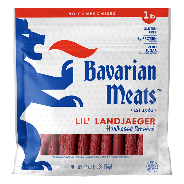 Bavarian Meats Hardwood Smoked Lil' Landjaeger, 16 oz
