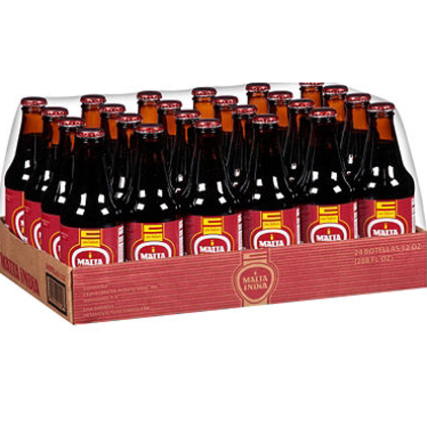 Malta India Soft Drink - 12 oz, 24 Ct