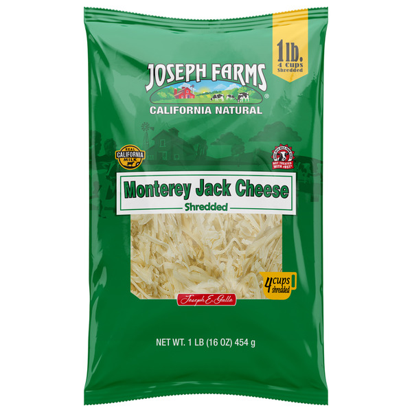 Joseph Farms Shredded Monterey Jack Cheese