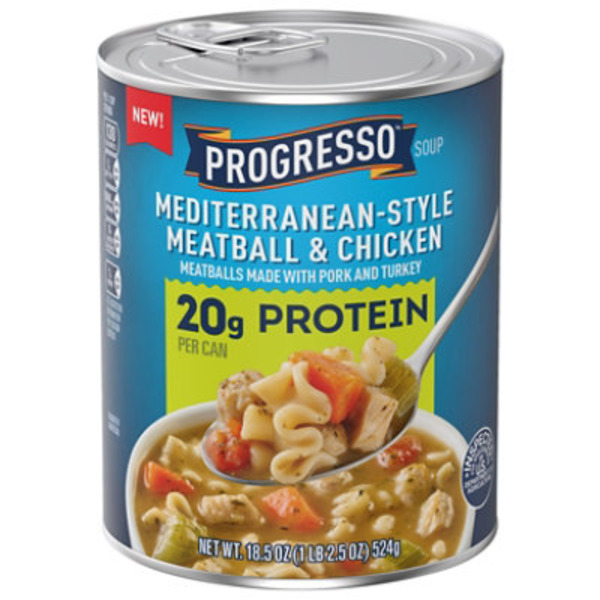 Progresso Protein Mediterranean-Style Meatball and Chicken Canned Soup