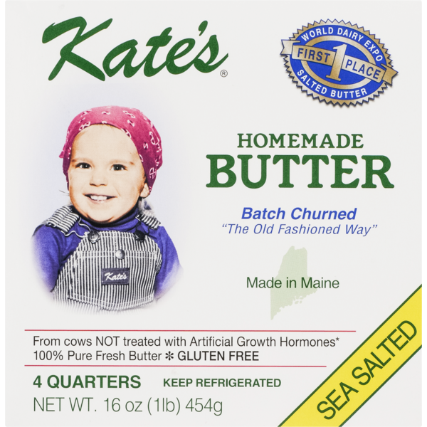 Kate's Butter, Homemade, Sea Salted (16 oz) Instacart