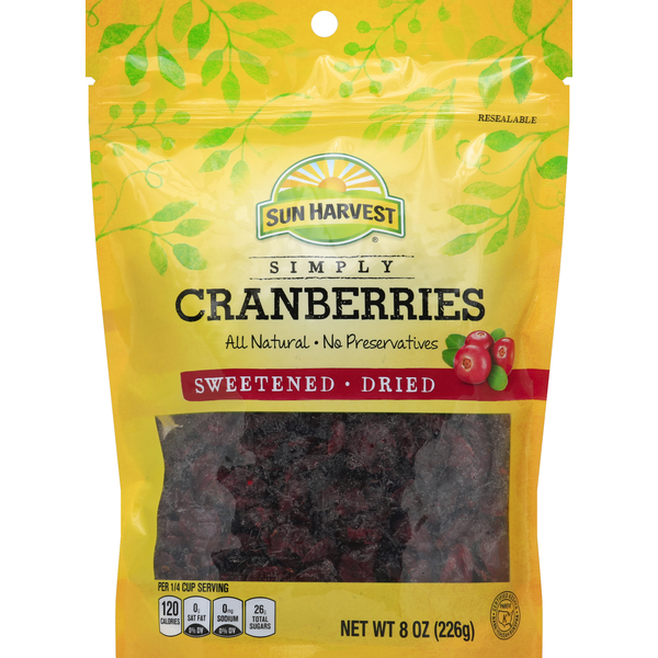 First Street Cranberries, Sweetened, Dried