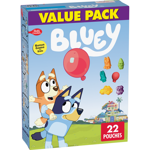 Betty Crocker Bluey Gluten Free Fruit Flavored Snacks Same-Day
