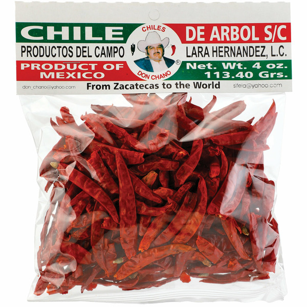 5 chiles de arbol