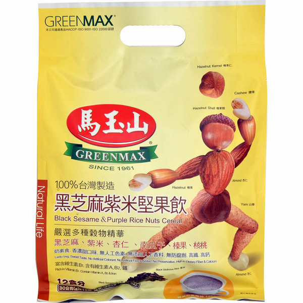 GreenMax Black Sesame & Purple Rice Nuts Cereal
