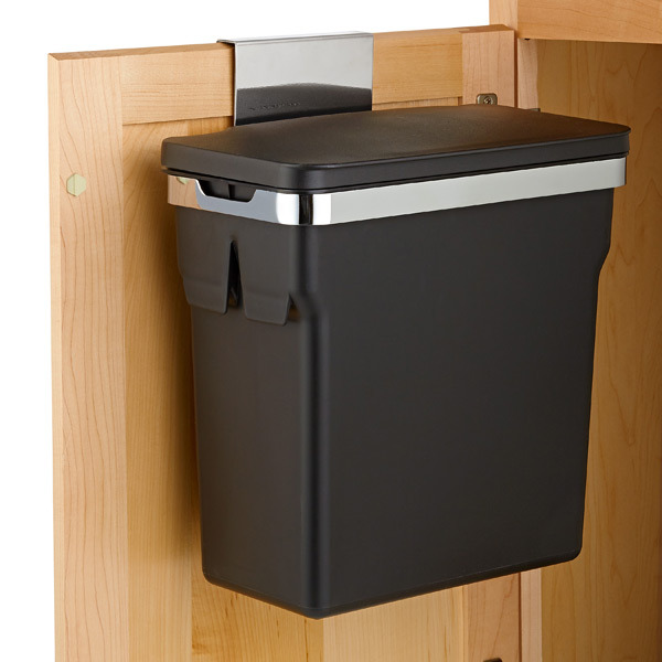 simplehuman 10-Liter Black In-Cabinet Trash Can