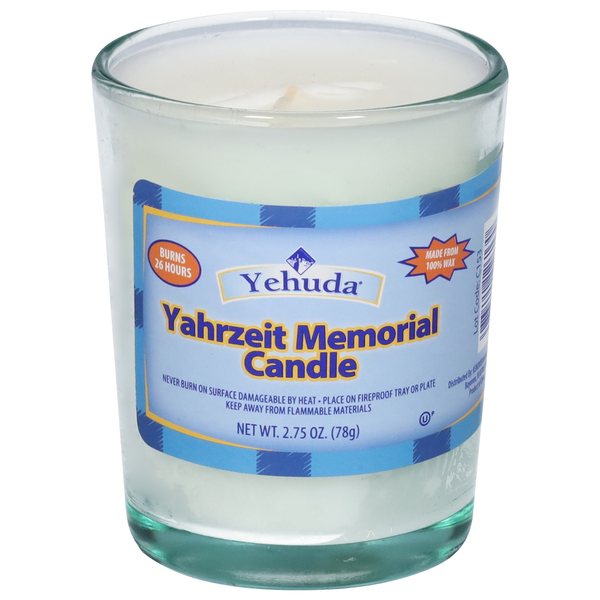 Yehuda Candle, Yahrzeit Memorial Same-Day Delivery or Pickup