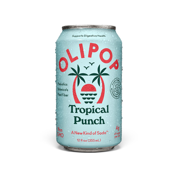 OLIPOP Prebiotic Soda, Tropical Punch Same-Day Delivery or Pickup