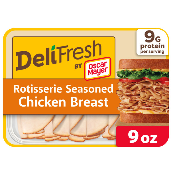 Oscar Mayer Rotisserie Seasoned Chicken Breast Sliced Lunch Meat, for a Low Carb Lifestyle