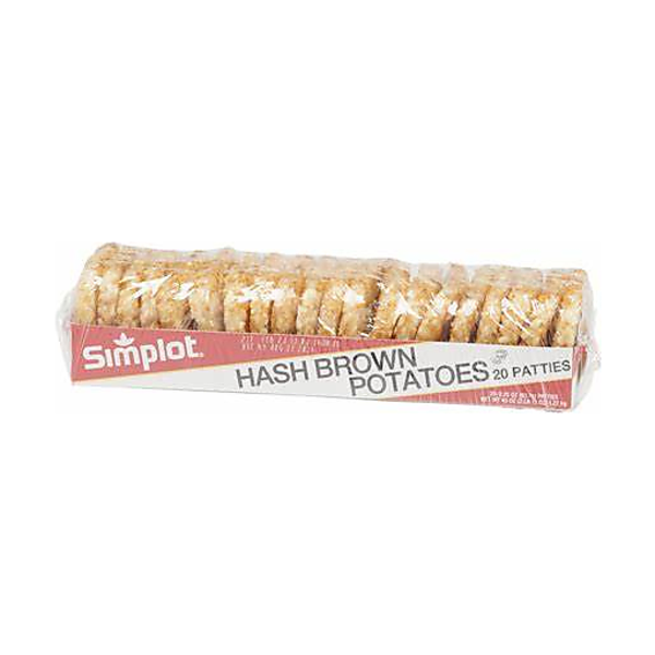 Simplot Foods Hash Brown Potato Patty