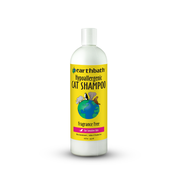 earthbath Hypoallergenic Cat Shampoo, Fragrance Free