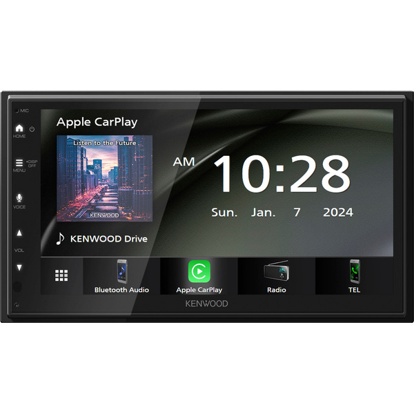 Kenwood Multimedia Receiver With Wired Apple Car Play & Android Auto - Black