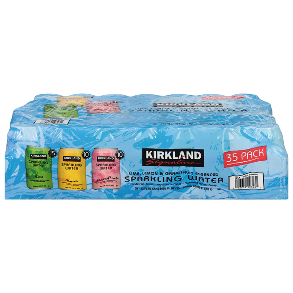 コストコ　Kirkland Signature ウォーターウインドウ Kirkland Signature Sparkling Water, Variety Pack, 12 fl oz, 35