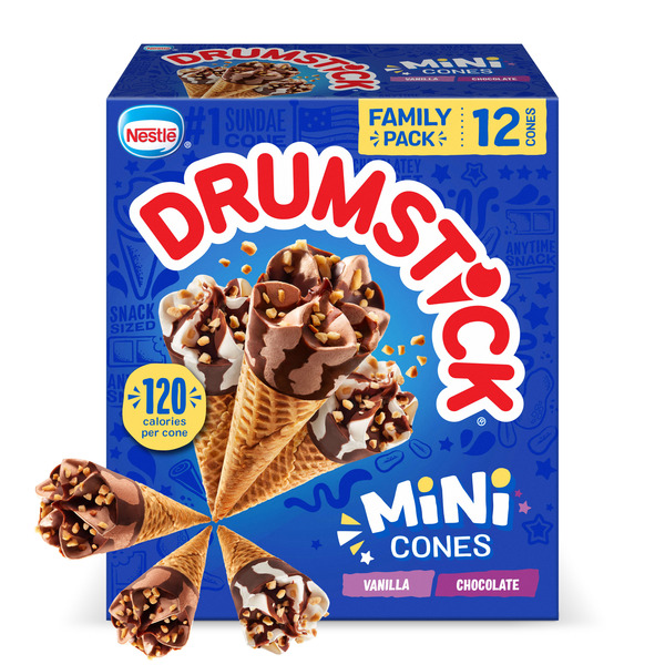 Drumstick Vanilla And Chocolate Mini Sundae Cones