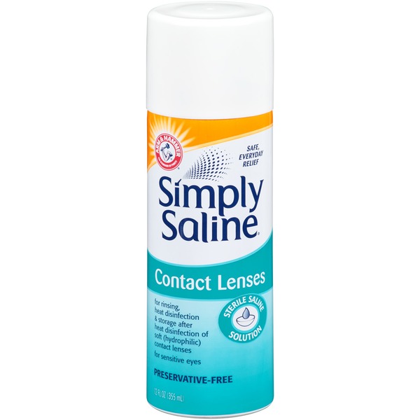 Arm & Hammer Simply Saline Contact Lenses Simply Saline Saline Solution