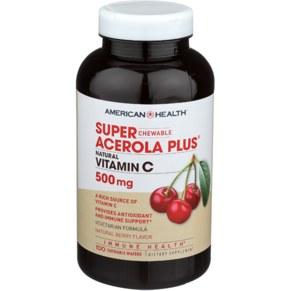 American Health Super Acerola Plus Vitamin C 500 Mg Same-Day