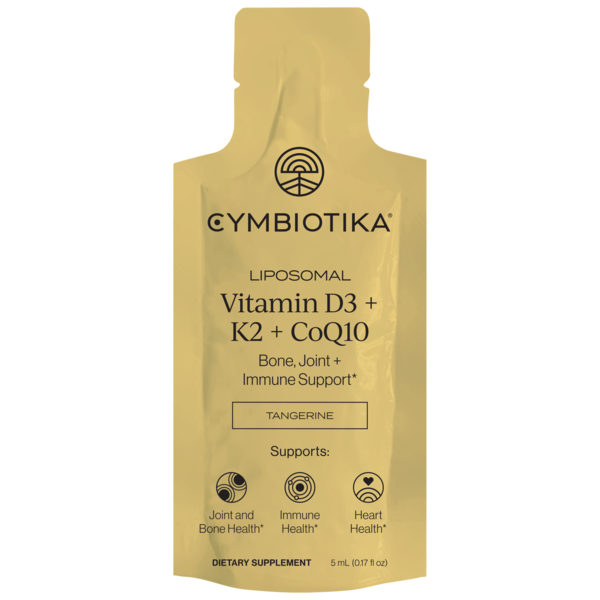 Cymbiotika Tangerine Liposomal Vitamin D3 + K2 + CoQ10 Single Same