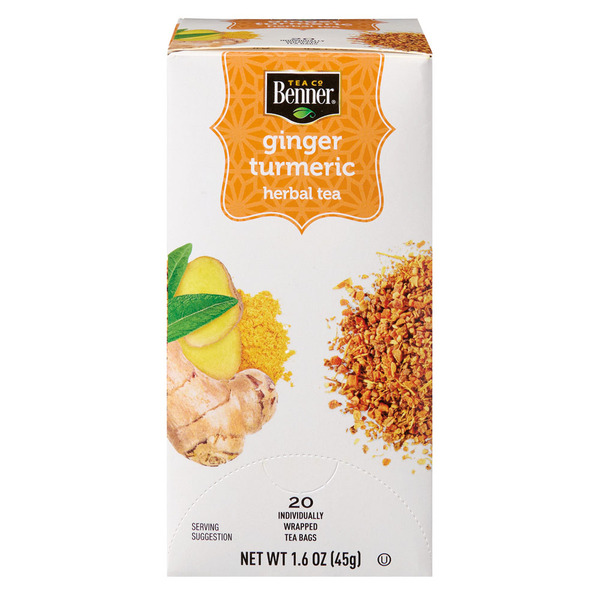 Benner Ginger Turmeric Herbal Tea Bags