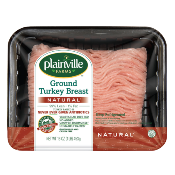 GRAND FIELD フルチタン製本体重量250g Plainville Farms Turkey Breast, Ground, 99% Lean/1% Fat Same-Day