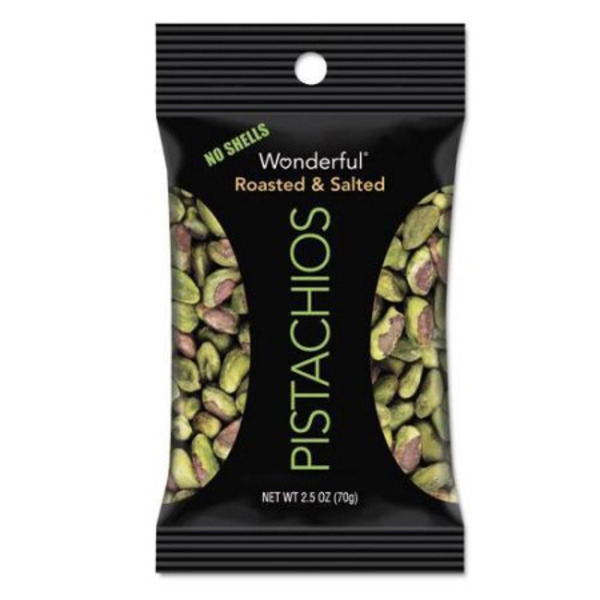 Wonderful - No Shells Roasted & Salted Pistachios - 2.5 oz