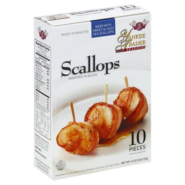 Yankee Trader Seafood Bacon Wrapped Scallops (10 each) Instacart