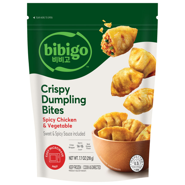 Bibigo Frozen Spicy Chicken & Vegetable Crispy Dumpling Bites Same