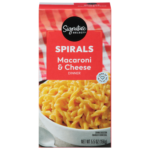 Signature SELECT Macaroni & Cheese Dinner, Spirals