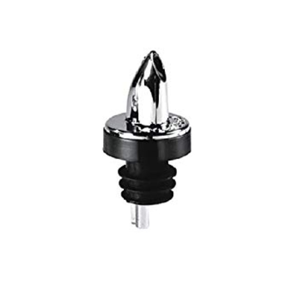 Tablecraft - #OP0371 Liquor Pourer, Chrome/Black No Collar