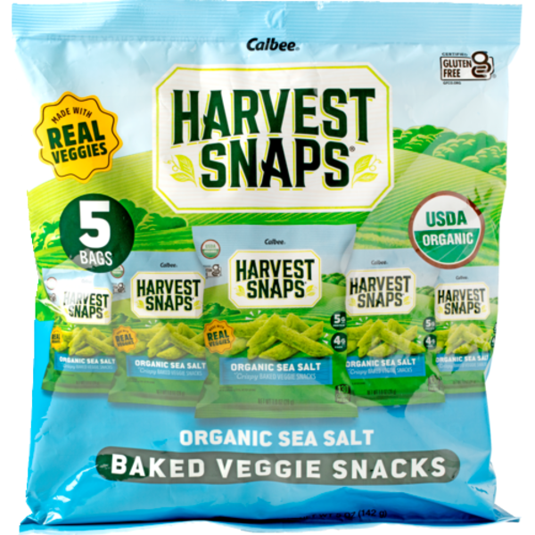 Calbee Organic Sea Salt Baked Veggie Snacks 5 Pack