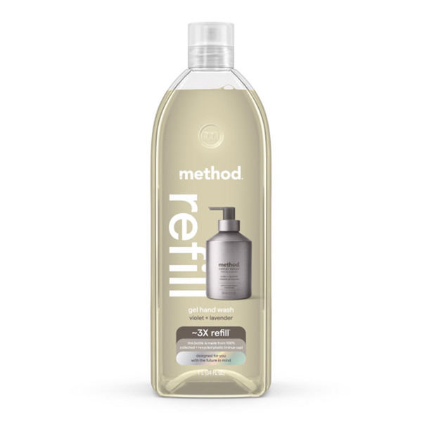 method Hand Wash, Gel, Violet + Lavender