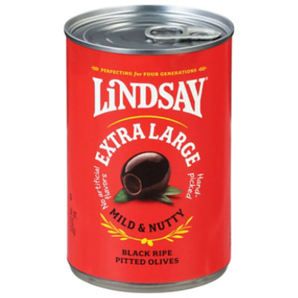 Lindsay Olives, Black Ripe Pitted, Extra Large