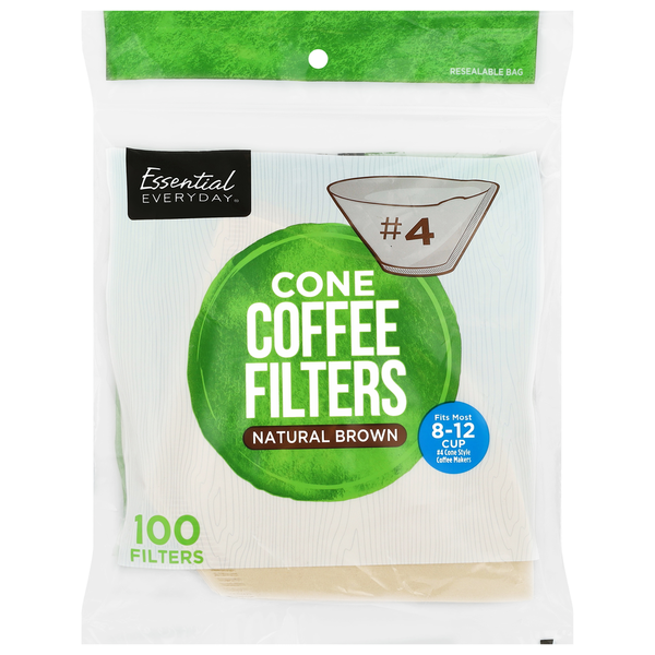 Essential Everyday Natural Brown No. 4 Coffee Filters Same-Day Delivery or  Pickup | Jerry's Foods
