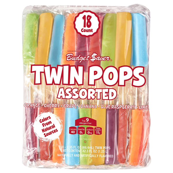 Budget Saver Assorted Twin Pops