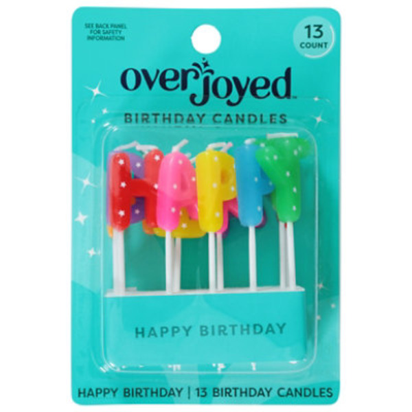 Overjoyed Birthday Candles