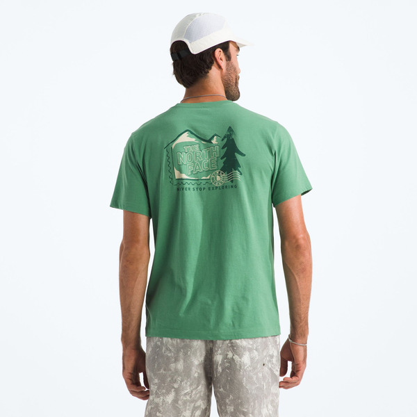 The North Face Men's Mountain Stamps Short-Sleeve T-Shirt, XL - Dimmed Algae