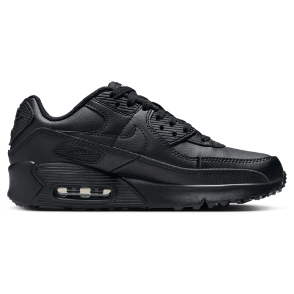 Nike Big Kids' Air Max 90 Casual Shoes, Size 5.5 - Black & White