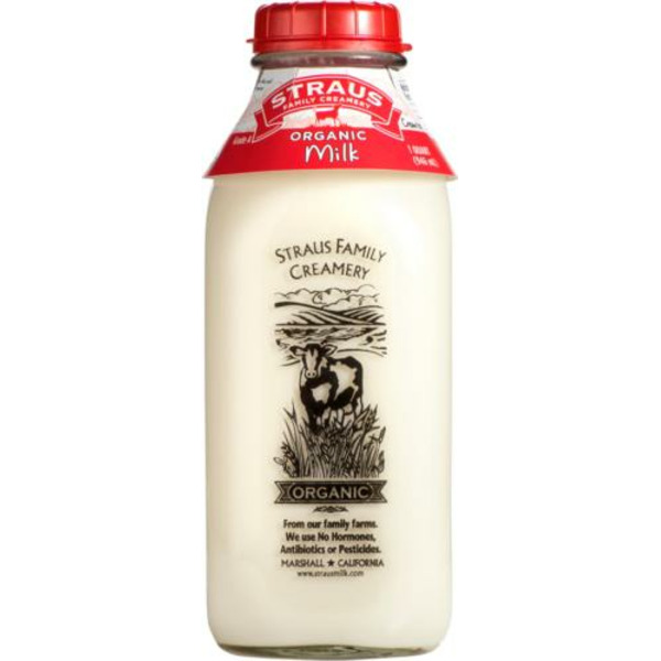 Straus Family Creamery Milk, Whole, Organic