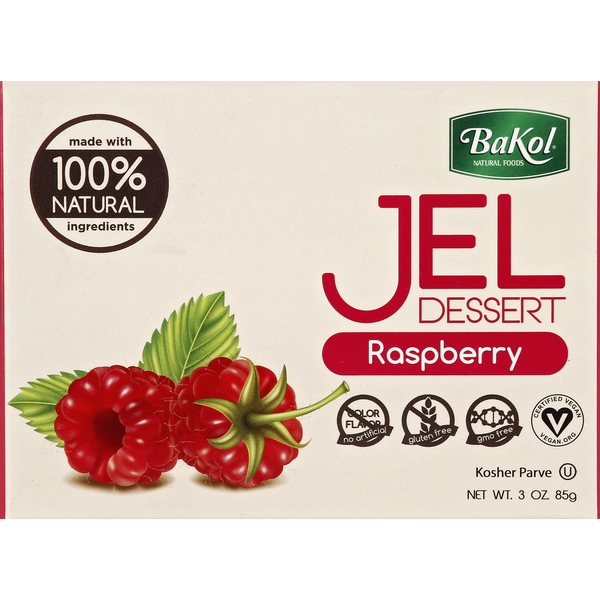 Bakol Natural Foods Jel Dessert, Raspberry Same-Day Delivery or