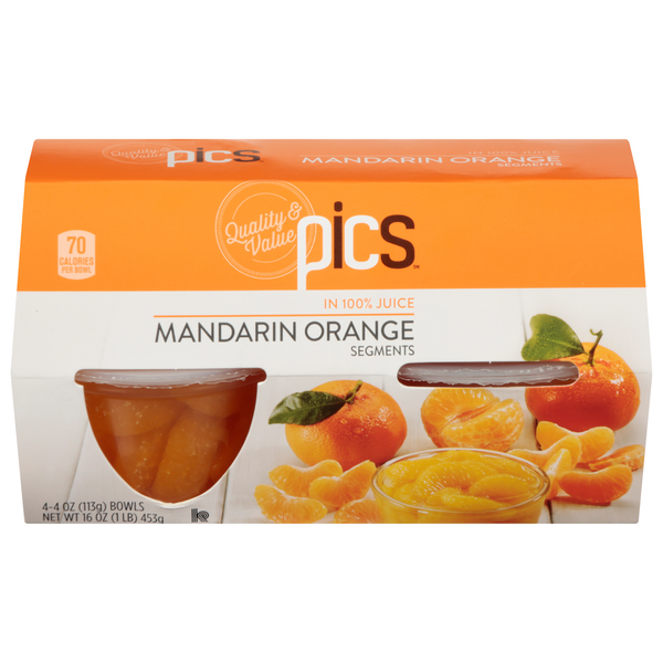 PICS Mandarin Orange Cups In 100% Juice Same-Day Delivery or