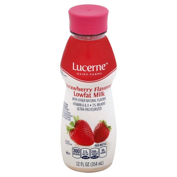 Lucerne Milk, Low Fat, Very Berry Strawberry
