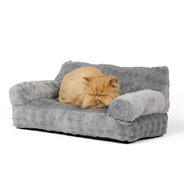 Whisker City Cat Couch Bed - Grey