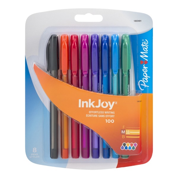 Paper Mate PaperMate Ink Joy Effortless Writing Pens M 1.0mm 8 CT (8